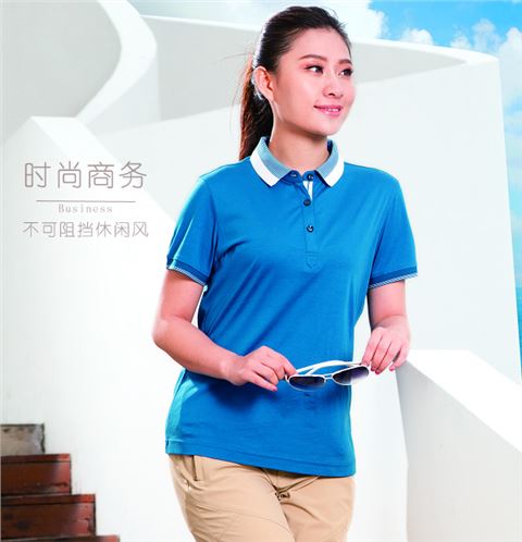 【胭脂红】商务T恤233118