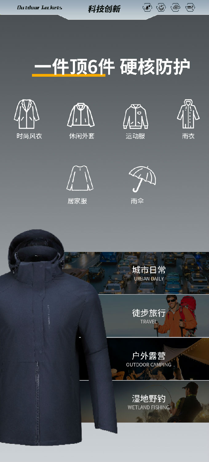 焦点娱乐冲锋衣 26683/26684 图4